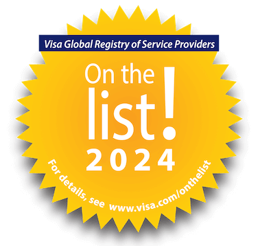 Visa Global Registry of Service Providers - On the list!